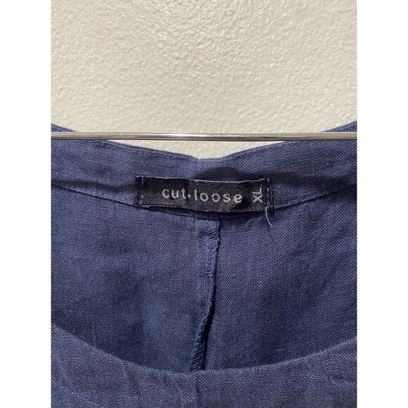 Cut Loose XL Linen blend Dress LAGENLOOK Dress with pockets - Picture 2 of 7